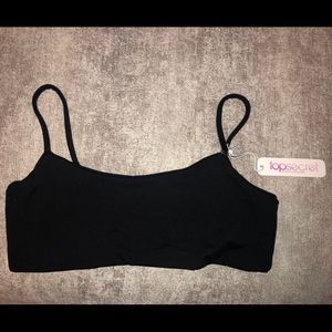 Black (cropped) Prop Top